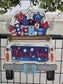 SMALL Patriotic Fireworks Truck Insert (Limited Edition)– Fits SMALL Famous Truck, Gnome, and House | Patriotic Decor