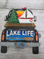 LARGE Lake Life Truck Insert – Fits LARGE Famous Truck and Interchangeable Round Door Hangers & Round Door Hangers | Summer Decor