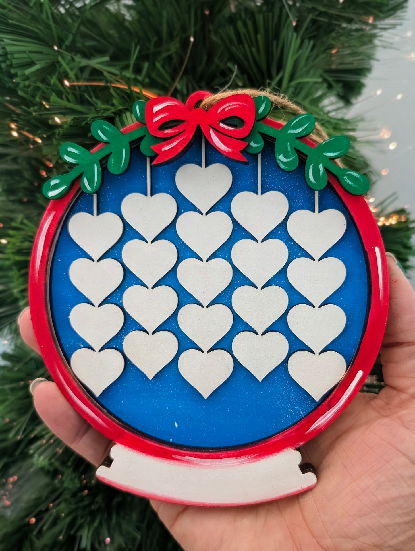 Personalized Large Family Snow Globe Ornament | 2–23 Names