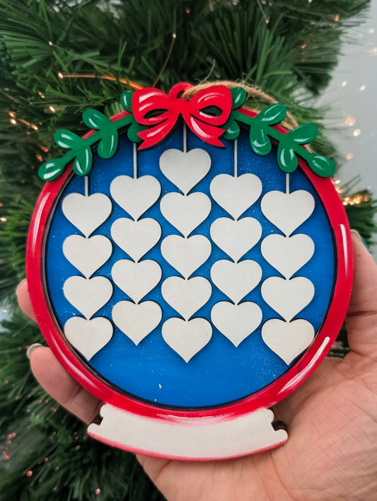 Personalized Large Family Snow Globe Ornament | 2–23 Names