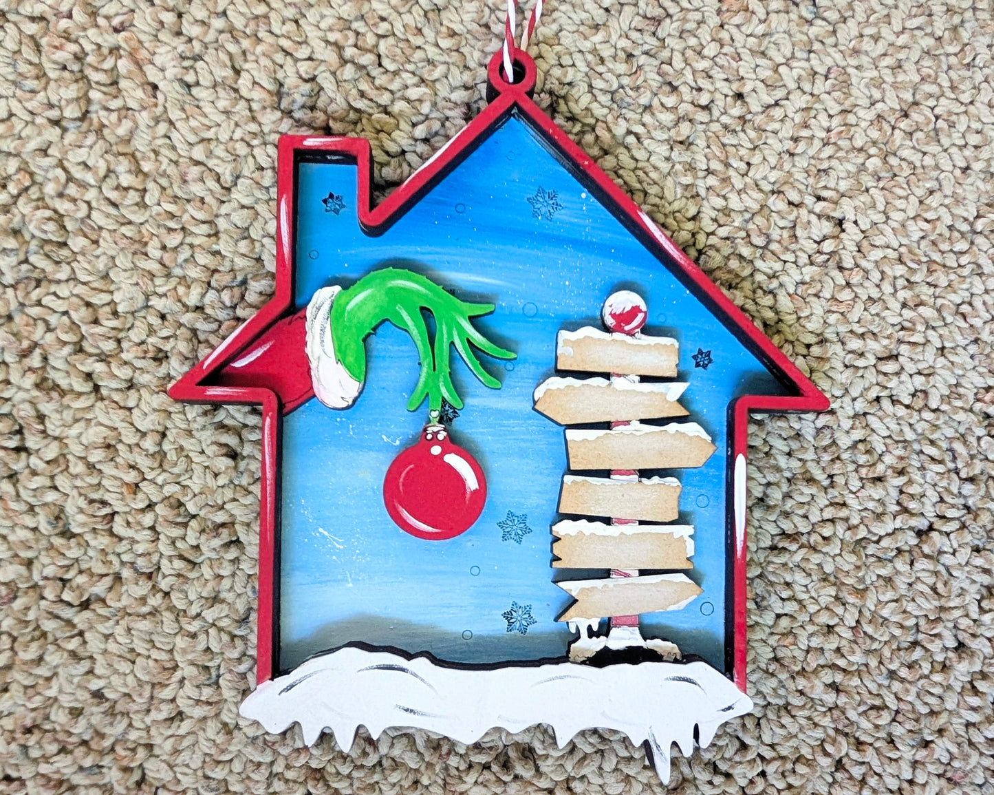 Personalized North Pole Family Christmas Ornament | 2–8 Names