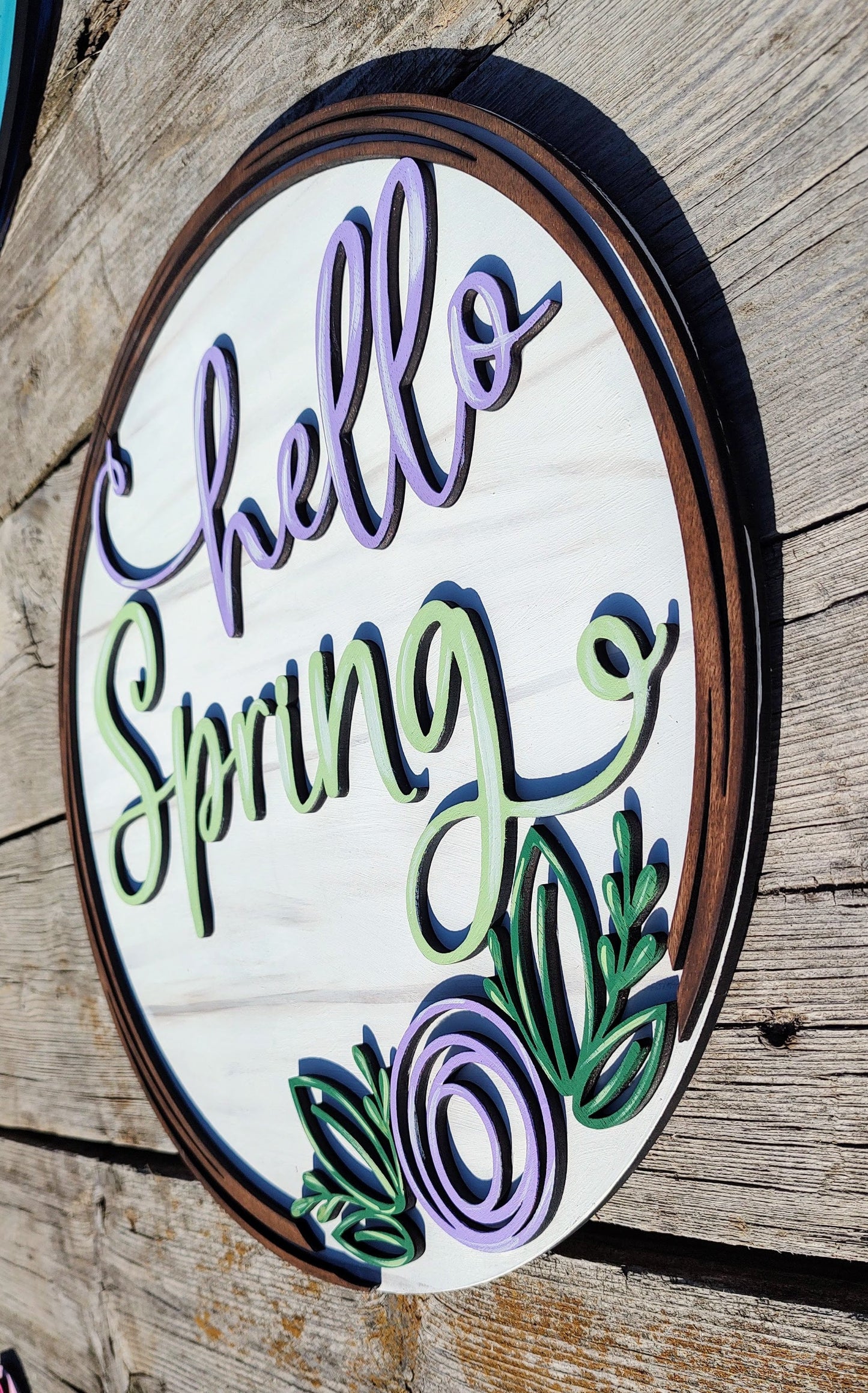 Simple Spring Wreath Door Hanger