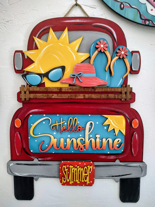 LARGE Sunshine Summer Truck Insert