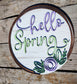 Simple Spring Wreath Door Hanger