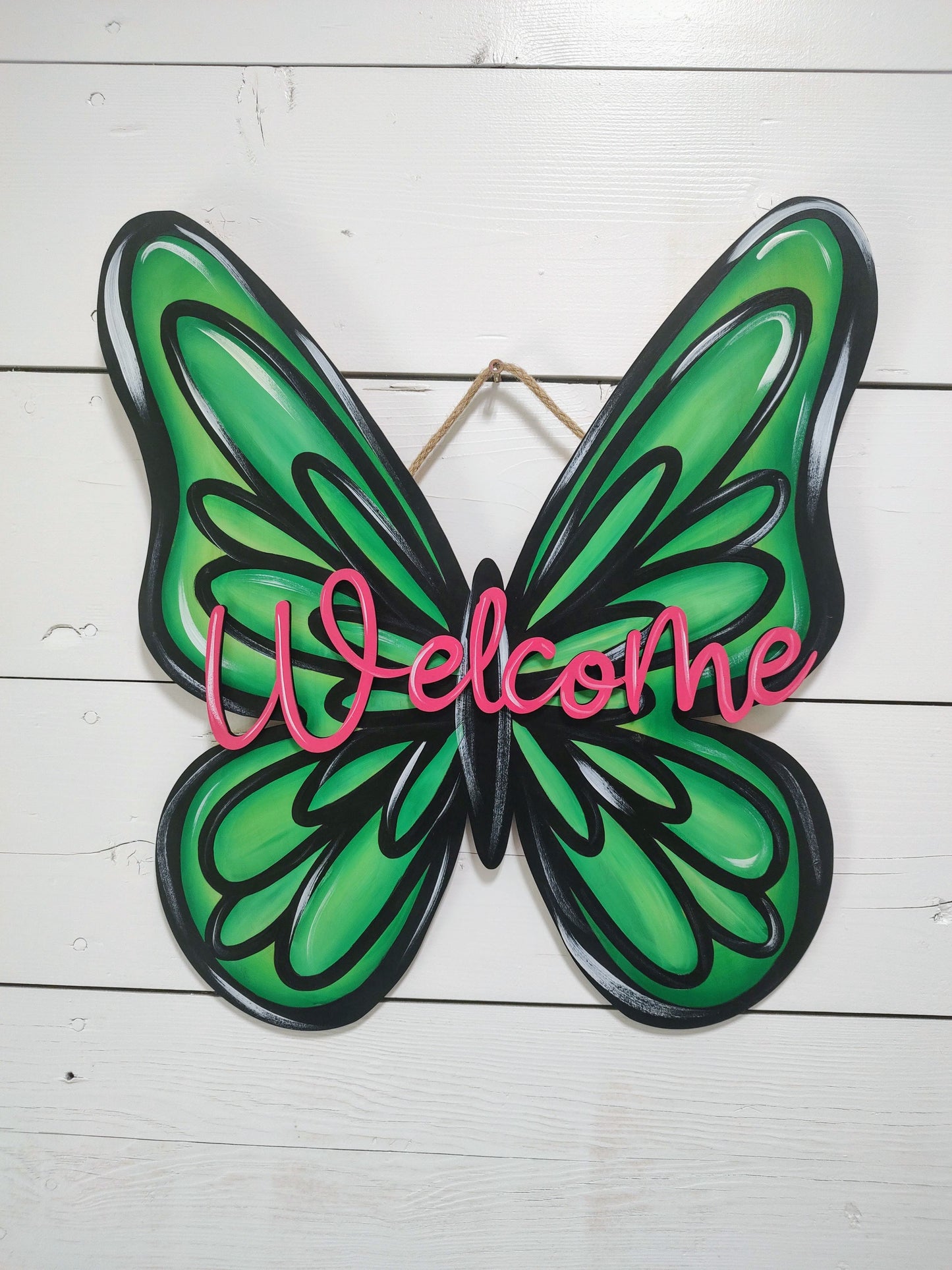 Bright and Beautiful Butterfly Door Hanger