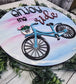 3D Bicycle "Enjoy the Journey" Spring/Summer Door Hanger.