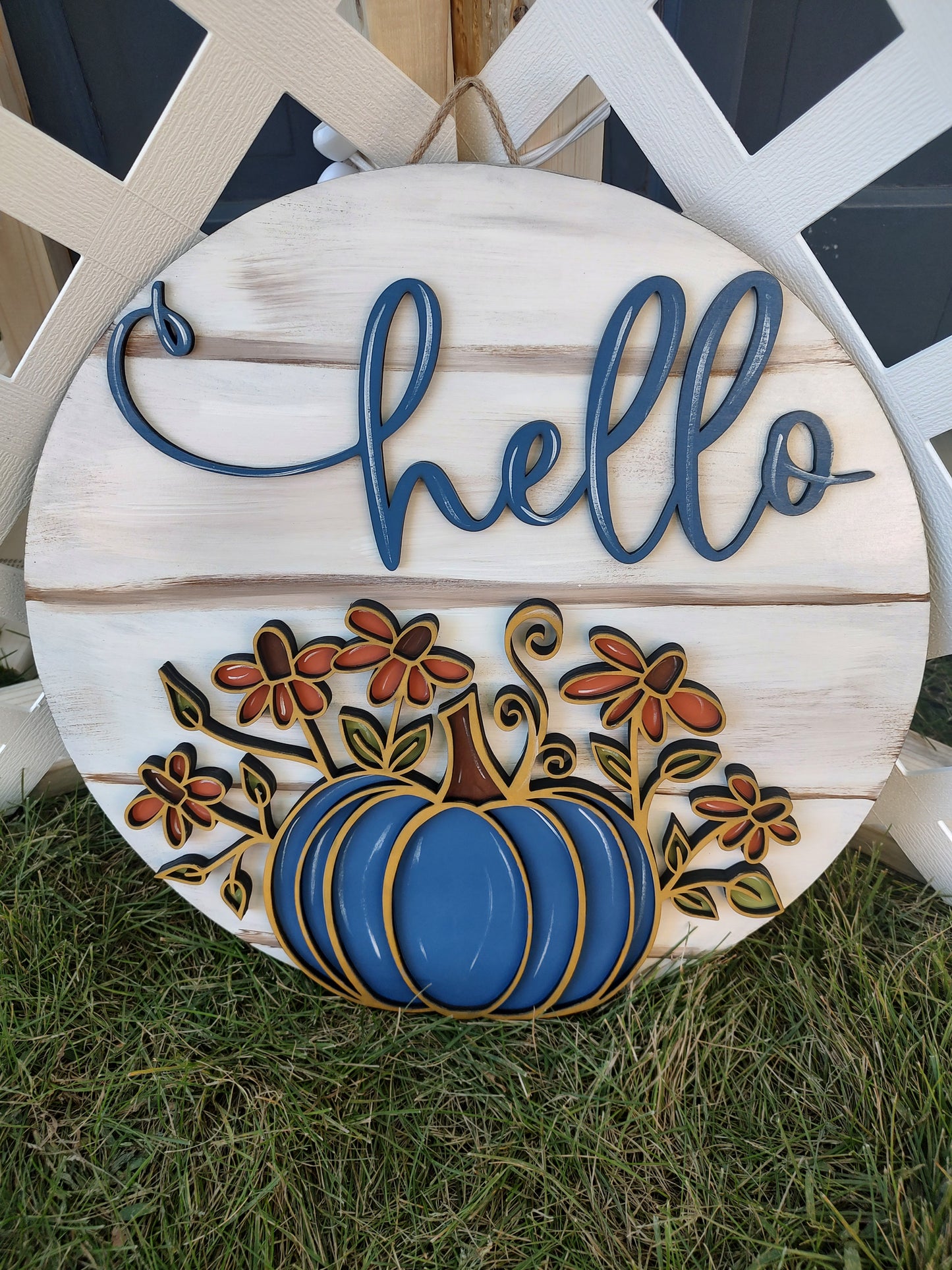 Hello Fall Classy Pumpkin