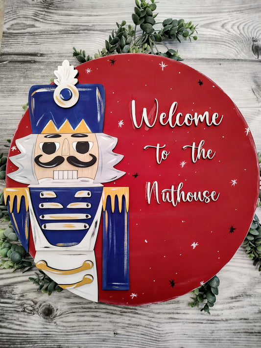 Nutcracker Christmas Wall/Door Hanger