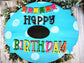 Personalized happy birthday sign for door or wall. Reusable happy birthday sign.