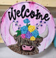 Adorable Highland Cow Spring/Summer Door Hanger