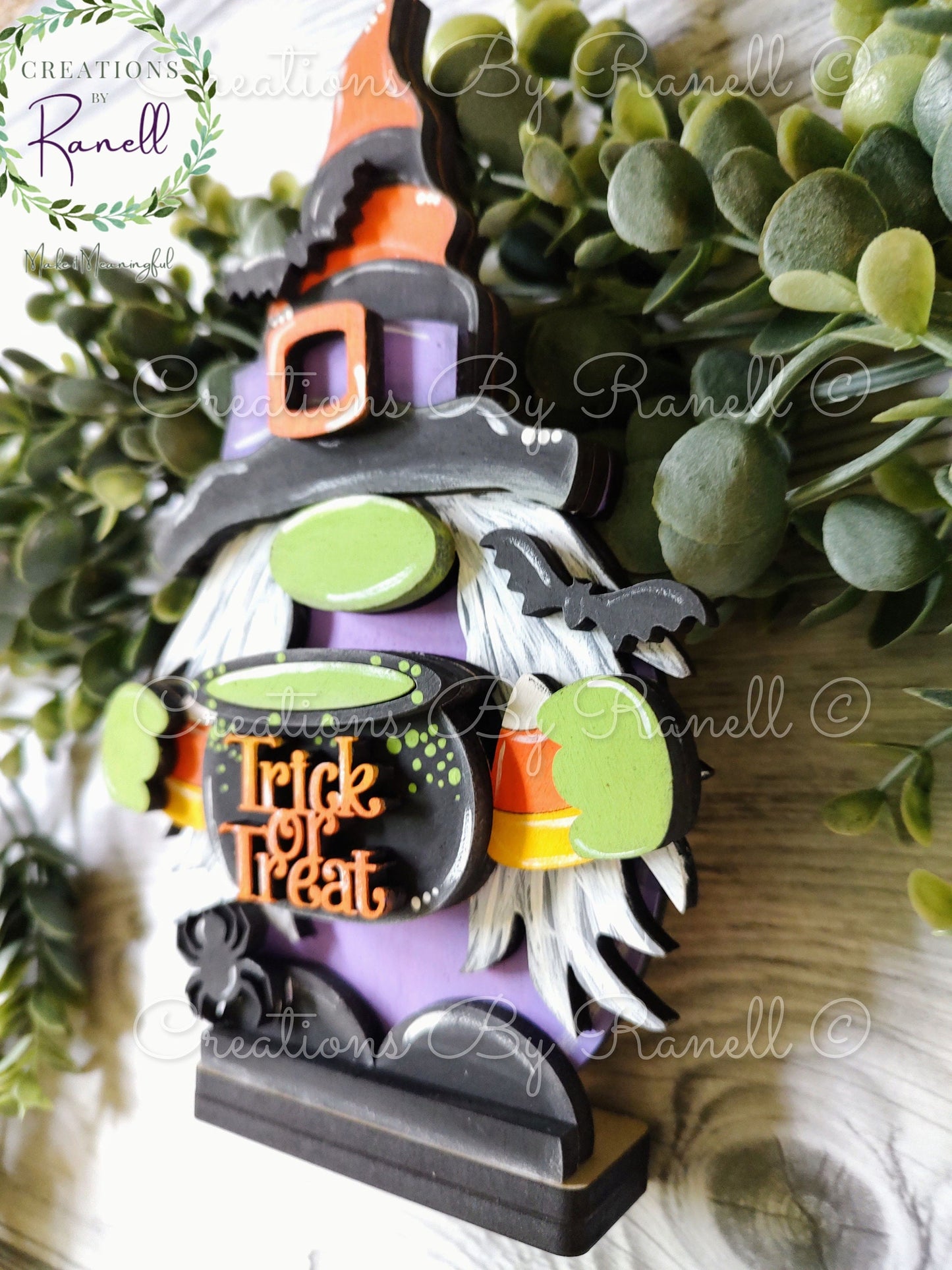 Halloween Gnomes! Self-standing, 3D hand-painted, unique Halloween/Fall gnomes. Porch fall decor. Gnome fall door hanger. Gnome shelf decor.